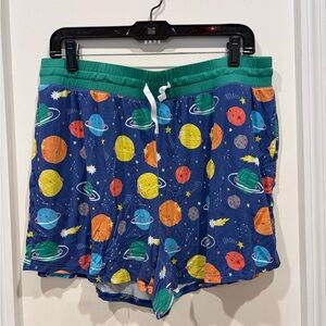 Little Sleepies Planet Pajama Shorts - Size L Women’s